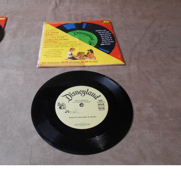 Disneyland Record & Book Lot: It's A Small World and Winnie the Pooh - Picture 16 of 16